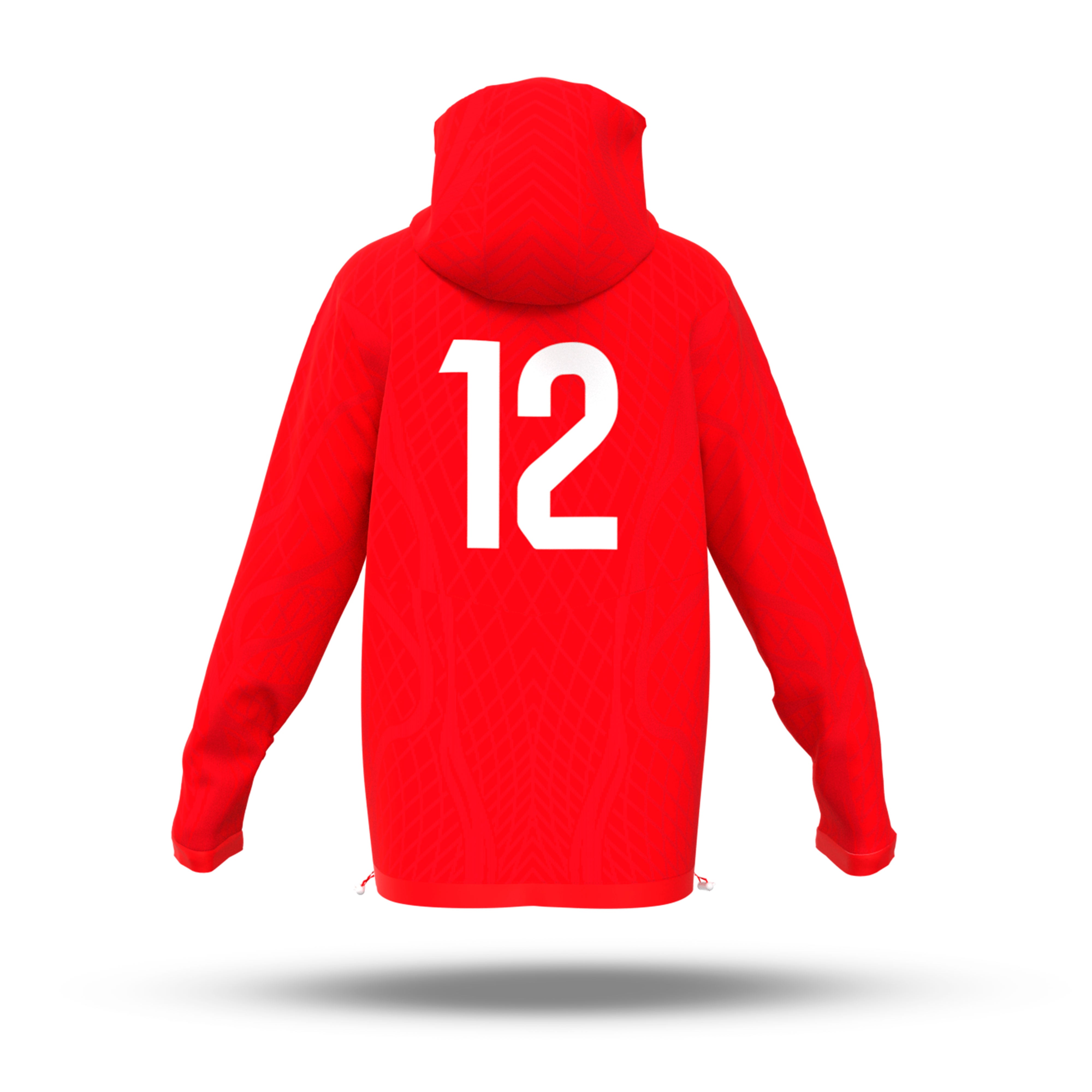 Pre Order：Hong Kong Fan Support Rainjacket  (預售) 撐起港隊打氣風褸 - 紅色