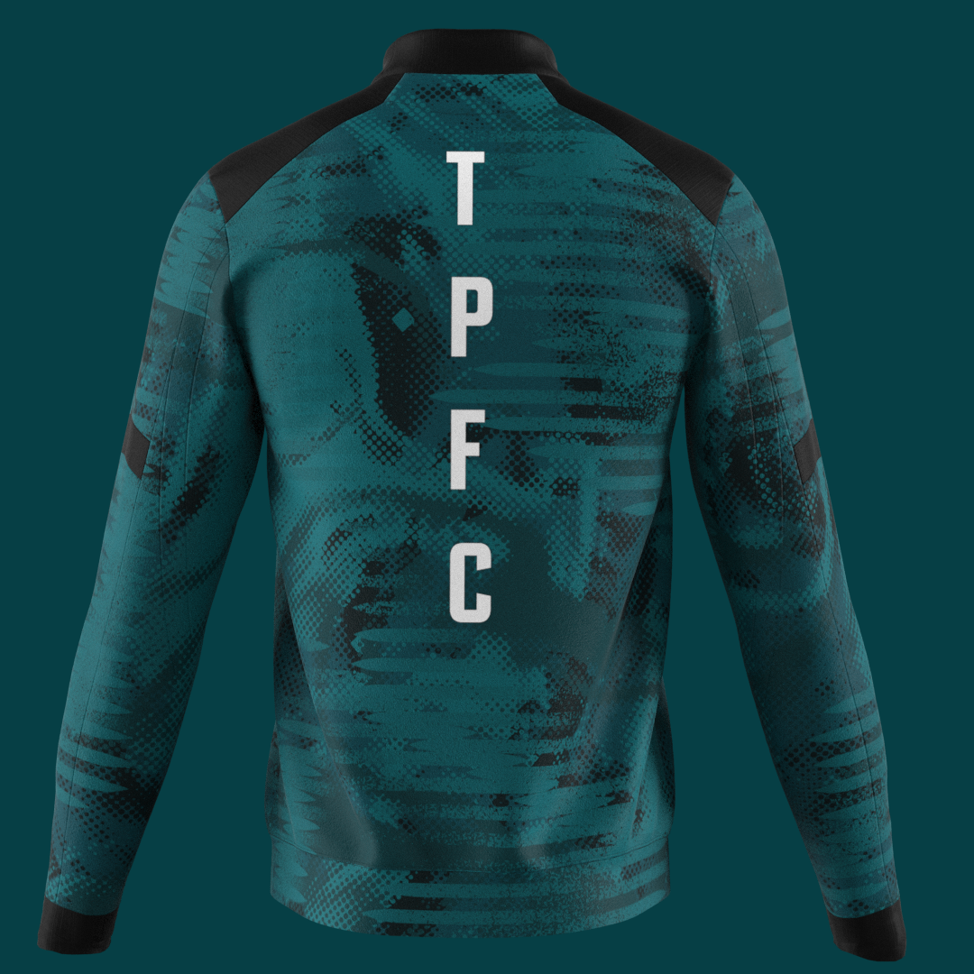 (預售) 大埔球迷打氣系列 -  Water Green 黑領全拉鏈外套