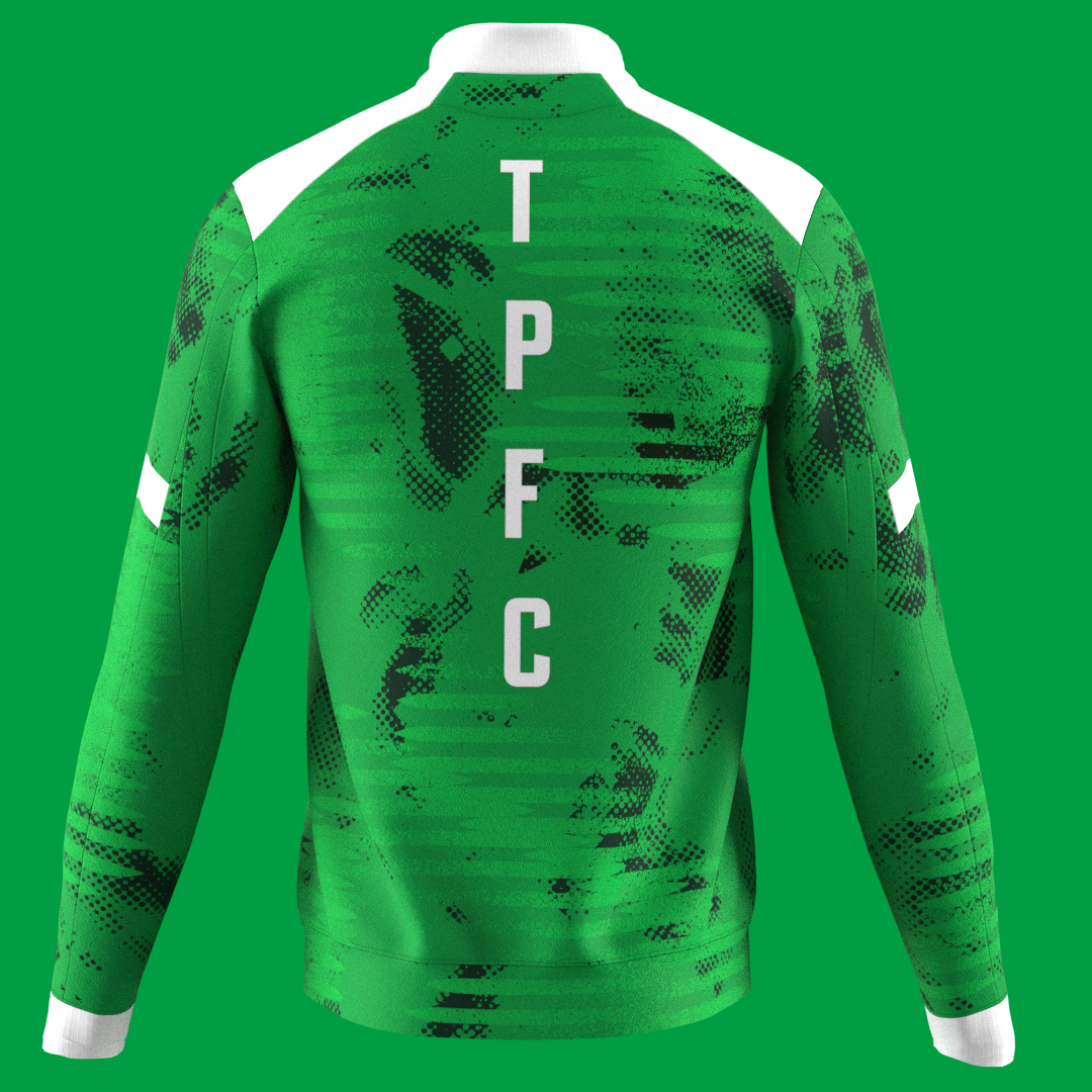 (預售) 大埔球迷打氣系列 -  綠色白領全拉鏈外套